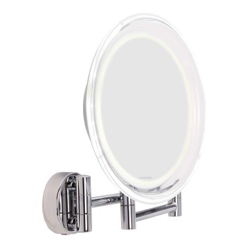 Lanaform - LED stensko kozmetično ogledalo WALL LED/4xAAA
