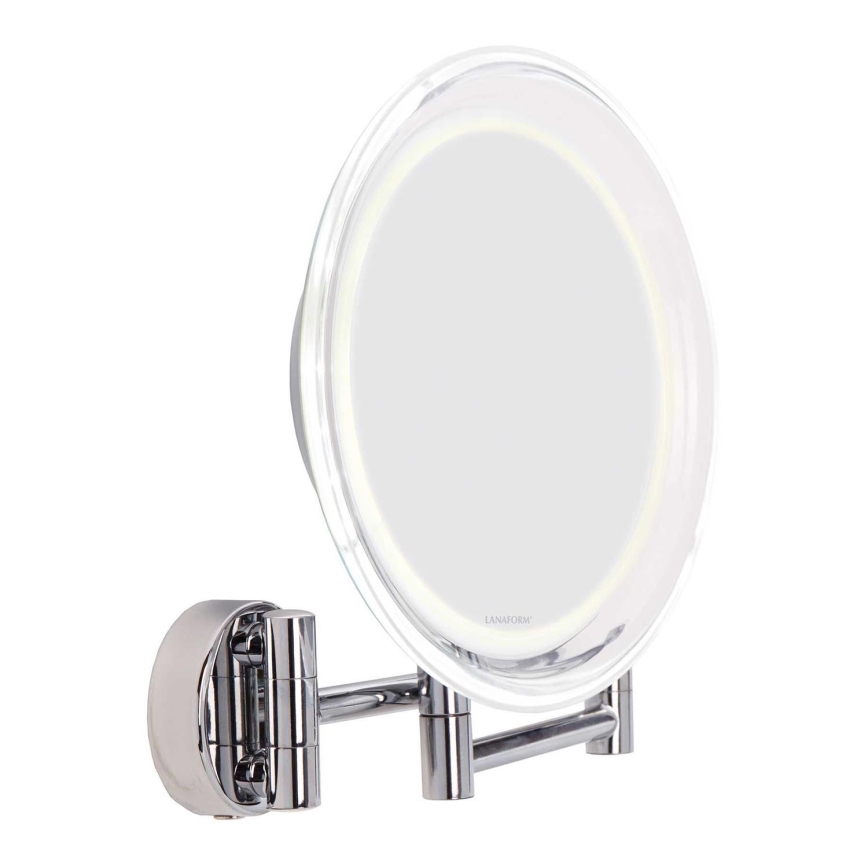 Lanaform - LED stensko kozmetično ogledalo WALL LED/4xAAA