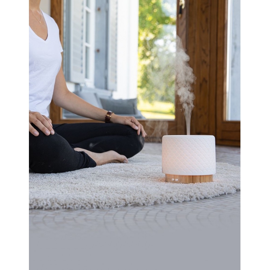 Lanaform - LED ultrazvočni aroma difuzor 5V 280 ml USB
