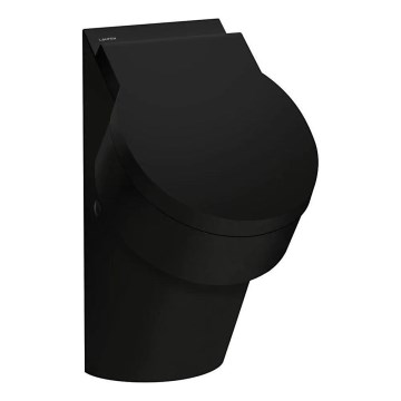 LAUFEN H8402810200001 - Pisoar z odprtinami za pokrov VAL, zadnji dovod, zadnji odtok, keramika/sijajna črna
