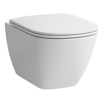 LAUFEN H8660800000001 - Viseča WC školjka LUA keramika/bela + WC sedež SoftClose LUA duroplast/bela