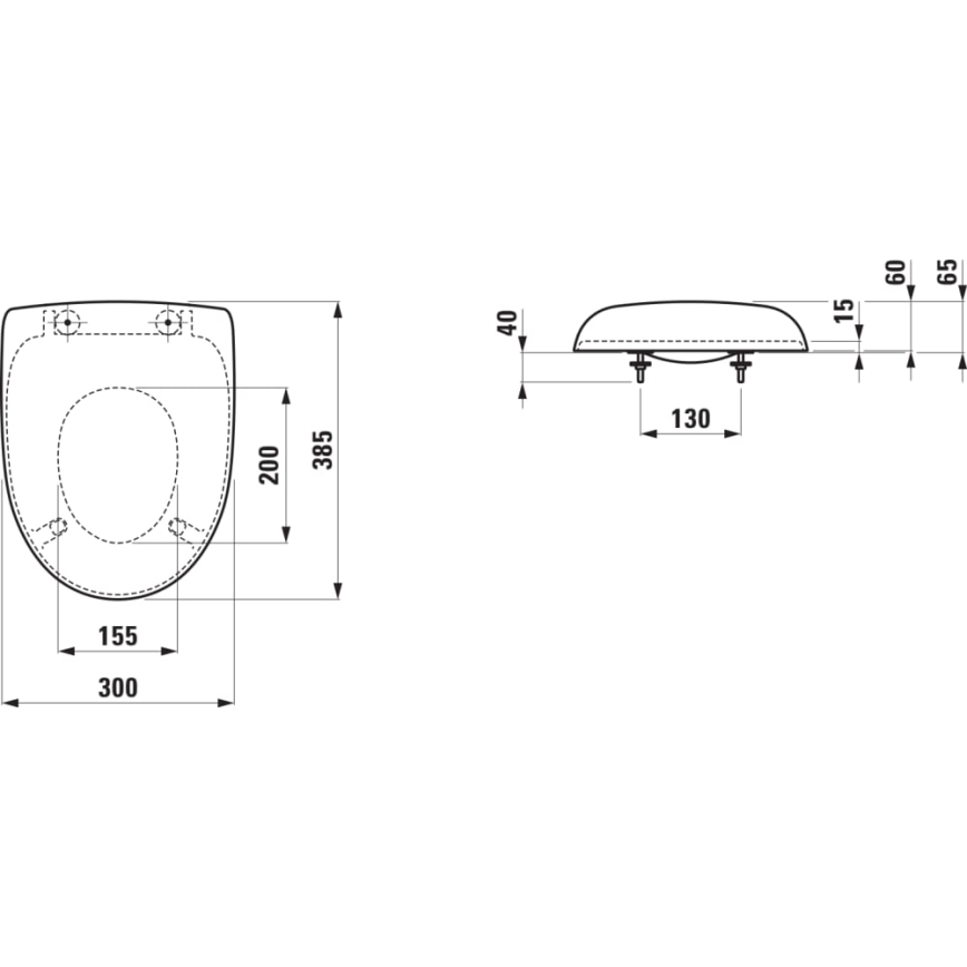 LAUFEN H8910303000001 - Otroški WC sedež FLORAKIDS duroplast/bela