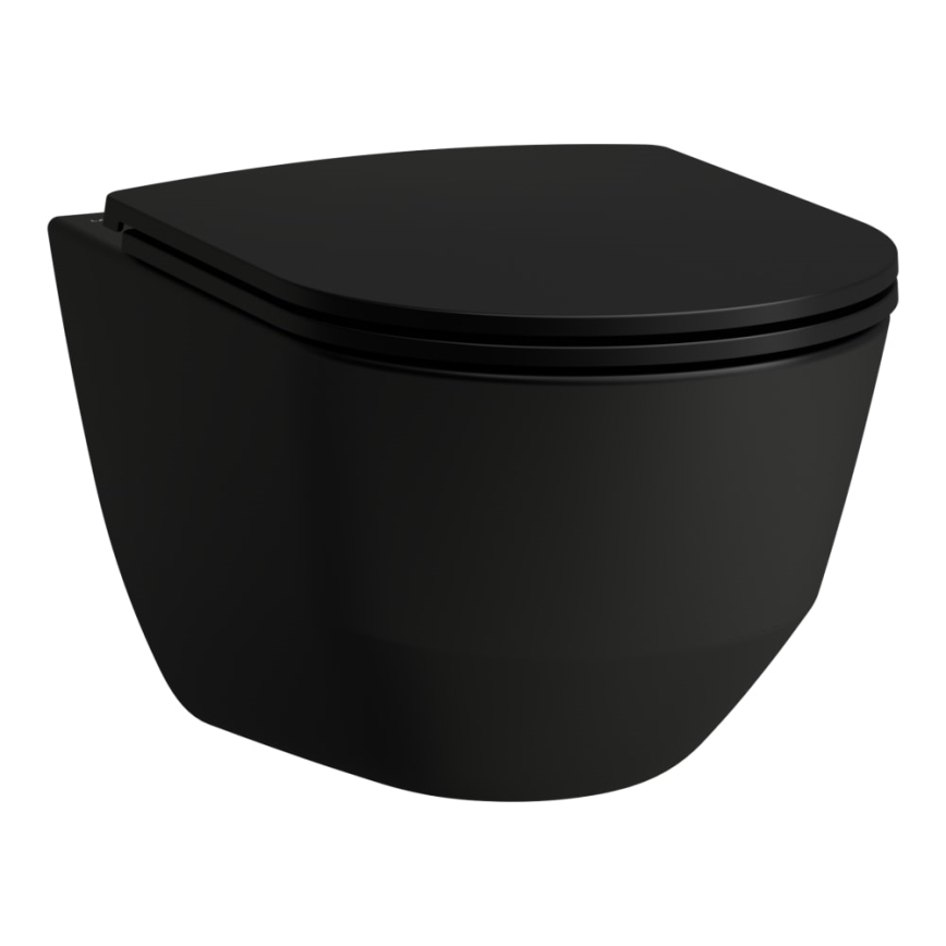 LAUFEN H8989667160001 - WC sedež SoftClose PRO, iz duroplasta, črn