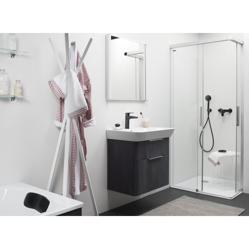 LAUFEN HF500702428000 - Pipa za umivalnik LAURIN 16,2 cm titan mat črna