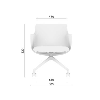 LD Seating - Pisarniški stol MELODY oranžen