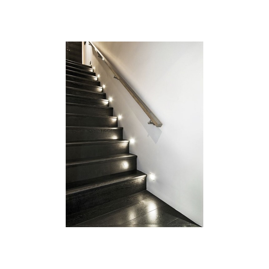 LDST DI-01-B-BZ12 - LED Stopniščna svetilka DIANA LED/1,2W/230V bela 6500K