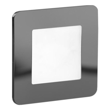 LDST DI-01-CB-BZ9 - LED stopniščna svetilka DIANA 9xLED/1,2W/230V sijajna črna 6500K