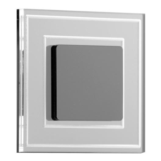 LDST KE-01-CB-BZ8 - LED stopniščna svetilka KELLY 8xLED/1,2W/230V sijajna črna 6500K