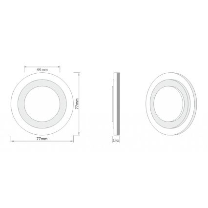 LDST LI-01-SS-BC8 - Luč za osvetlitev stopnišča LILI 8xLED/1,2W/230V