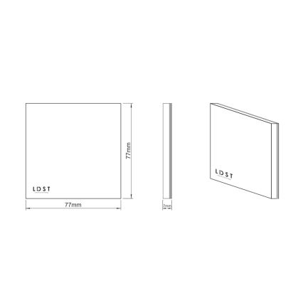 LDST SI-01-L-BC8 - Luč za osvetlitev stopnišča SILVER 8xLED/1,2W/230V