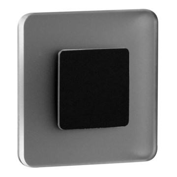 LDST SW-01-SC-BZ8 - LED stopniščna svetilka SWIFT 8xLED/1,2W/230V mat črna 6500K