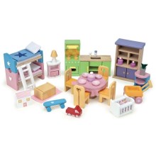 Le Toy Van - Celoten komplet pohištva za hišice za punčke Starter