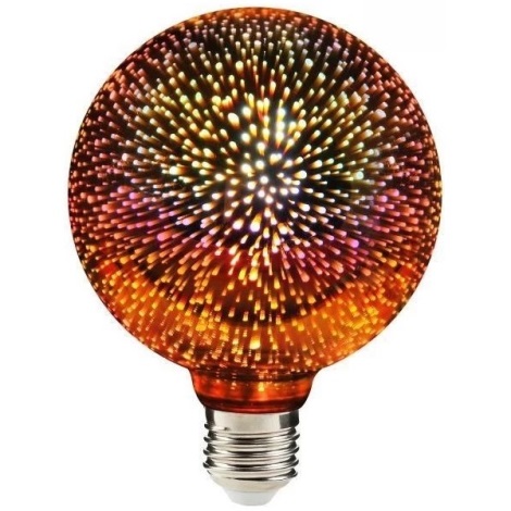 LED 3D Dekorativna žarnica E27/2W/230V - Aigostar