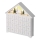 LED Adventni koledar 8xLED/2xAA bela