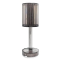 LED akumulatorska namizna svetilka na dotik SIMPLE LED/1W/5V 3000-6000K 2400 mAh dimno siva