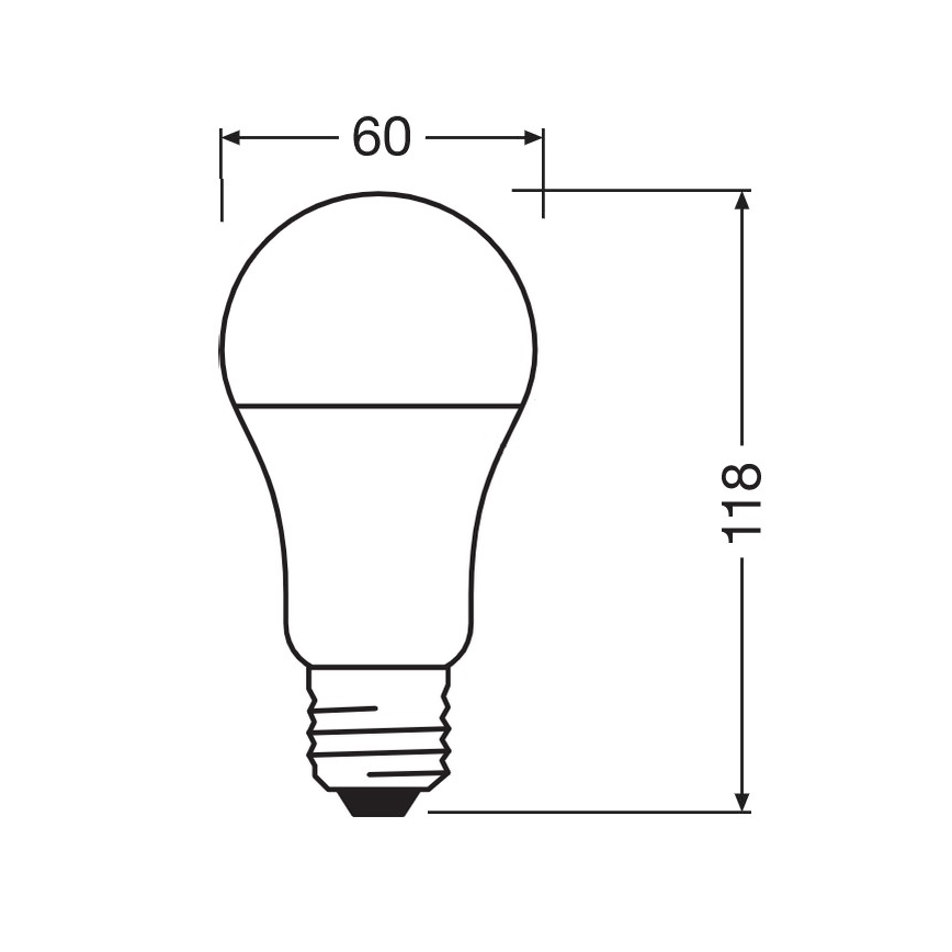 LED Antibakterijska žarnica A100 E27/13W/230V 6500K - Osram