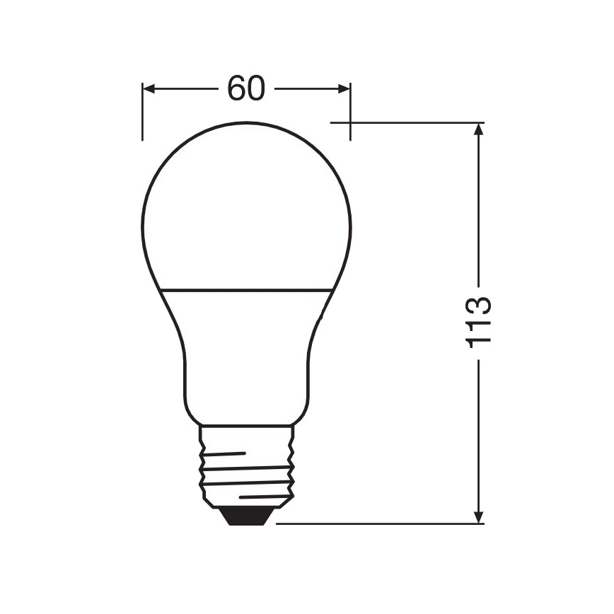 LED Antibakterijska žarnica A60 E27/8,5W/230V 2700K - Osram