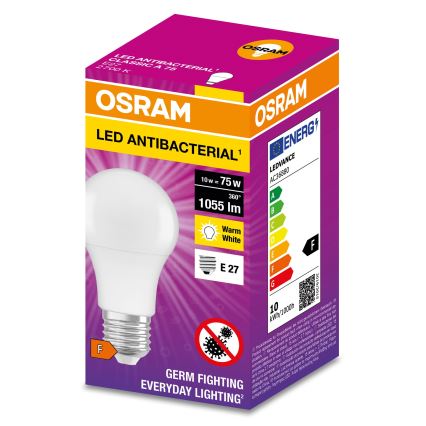 LED Antibakterijska žarnica A75 E27/10W/230V 2700K - Osram