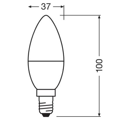 LED Antibakterijska žarnica B40 E14/4,9W/230V 2700K - Osram