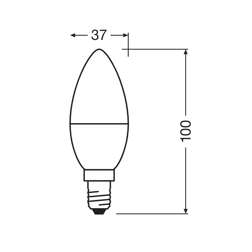LED Antibakterijska žarnica B40 E14/4,9W/230V 2700K - Osram