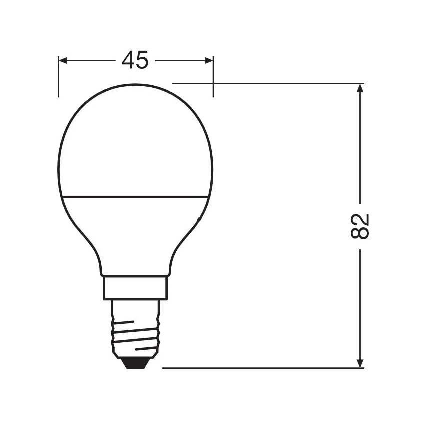 LED Antibakterijska žarnica P40 E14/4,9W/230V 2700K - Osram