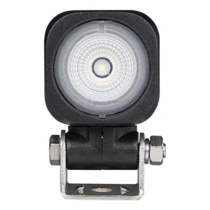 LED Avto reflektor BLACK LED/10W/10-30V IP69 5700K kvadraten