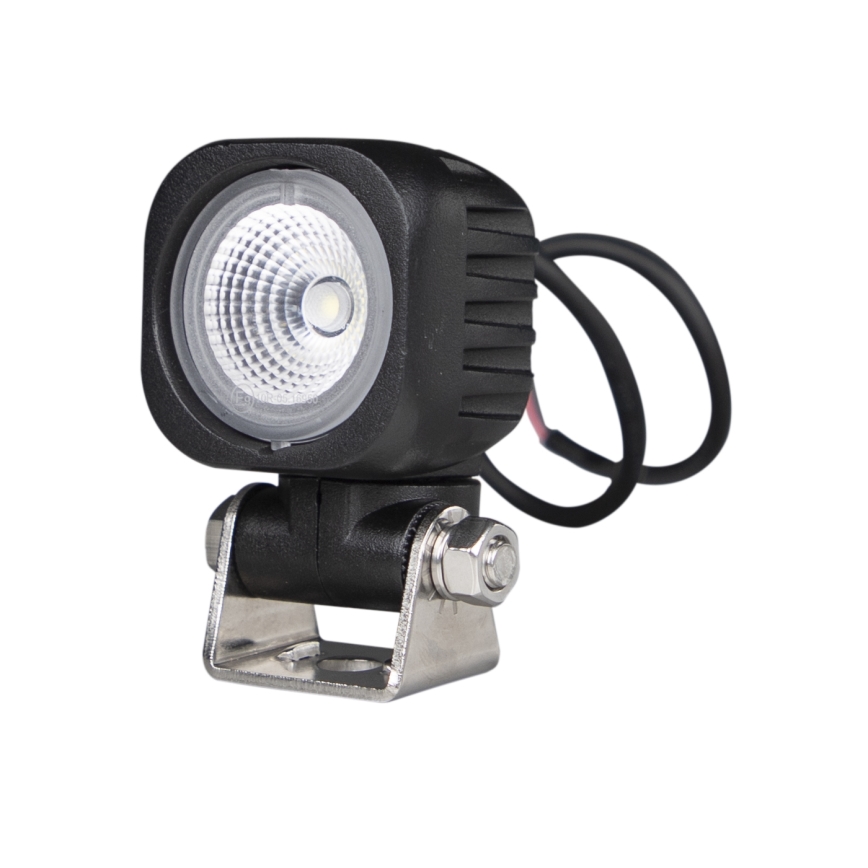 LED Avto reflektor BLACK LED/10W/10-30V IP69 5700K kvadraten