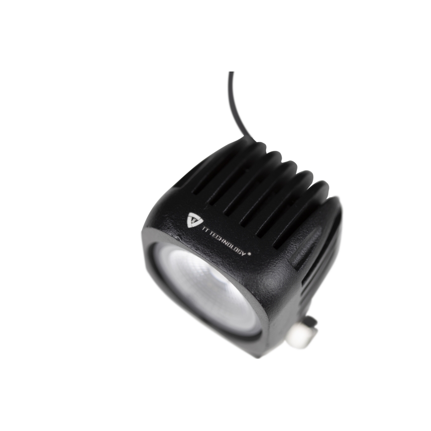 LED Avto reflektor BLACK LED/10W/10-30V IP69 5700K kvadraten