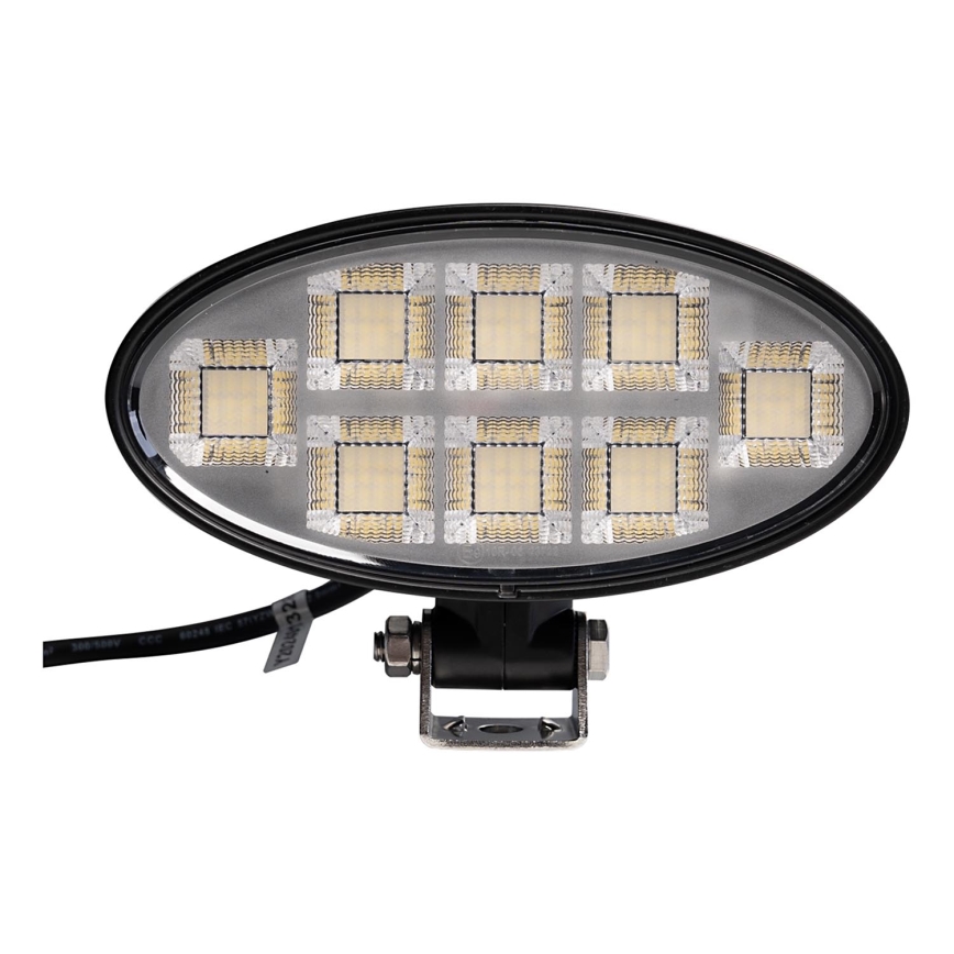 LED Avto reflektor BLACK LED/160W/10-30V IP69 5700K oval