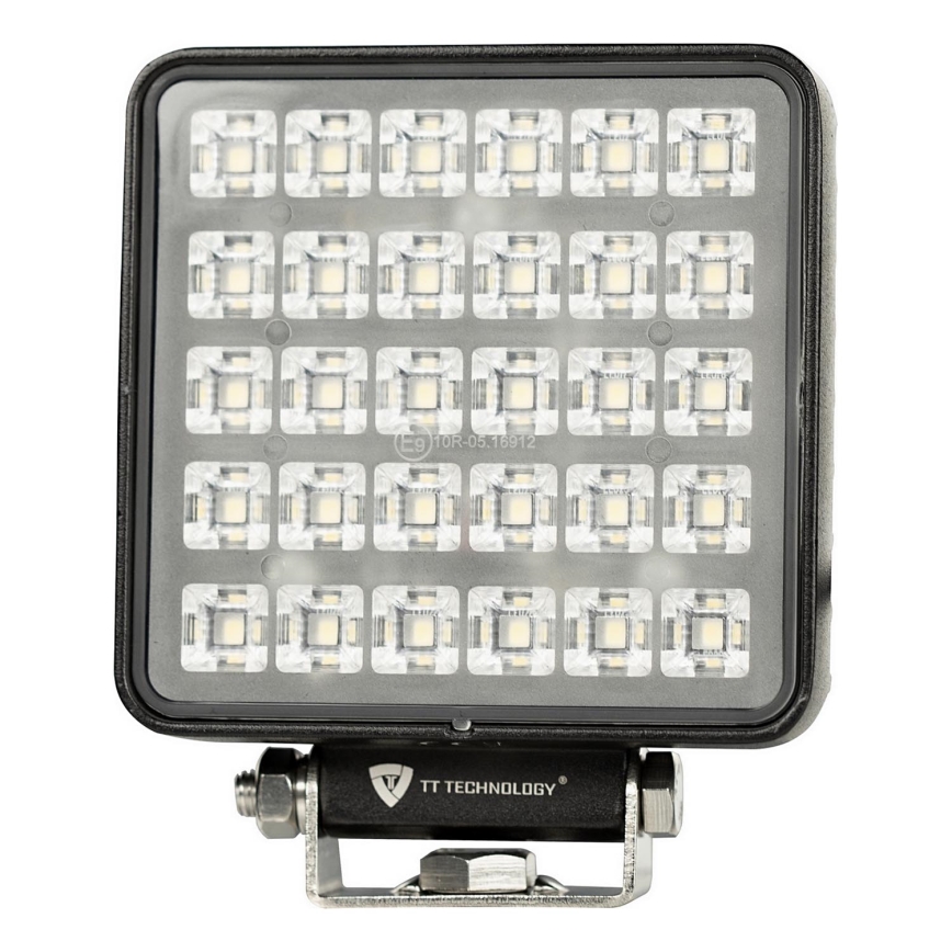 LED Avto reflektor BLACK LED/30W/10-30V IP69 5700K kvadraten