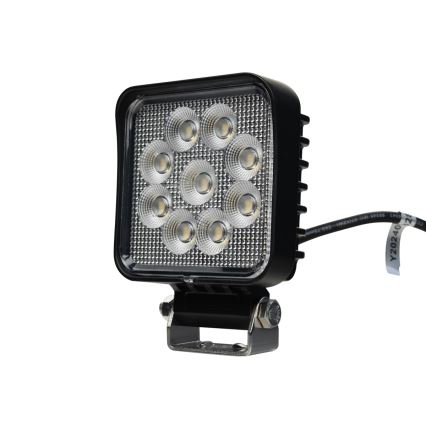 LED Avto reflektor BLACK LED/36W/10-30V IP69 5700K kvadraten