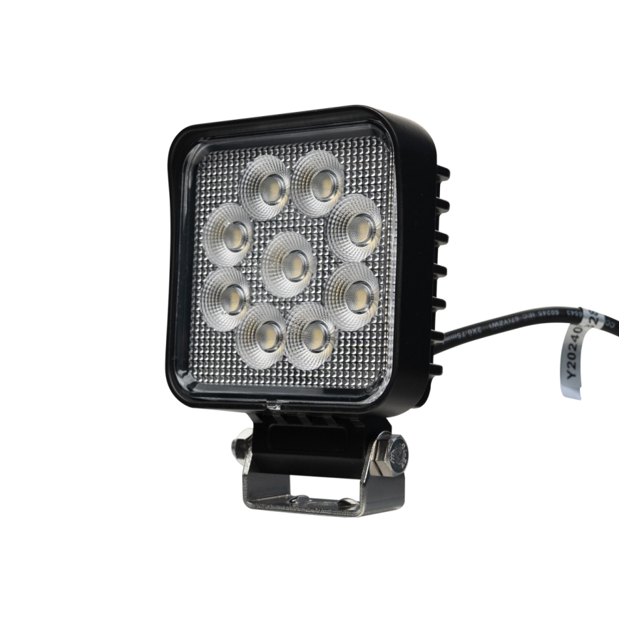 LED Avto reflektor BLACK LED/36W/10-30V IP69 5700K kvadraten