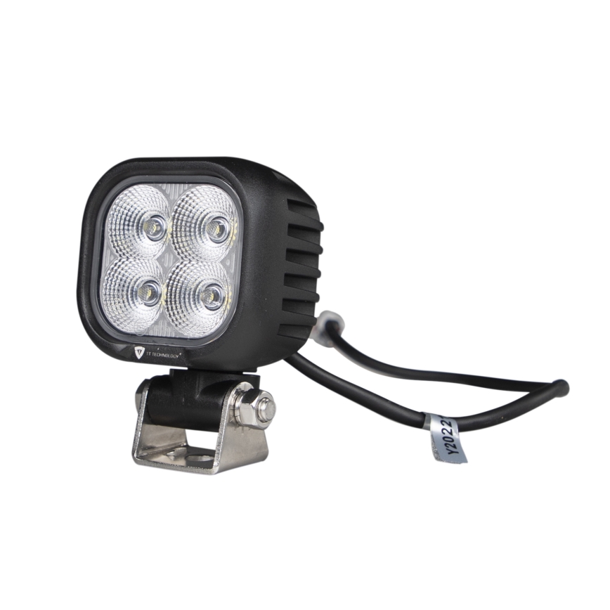 LED Avto reflektor BLACK LED/40W/10-30V IP69 5700K kvadraten