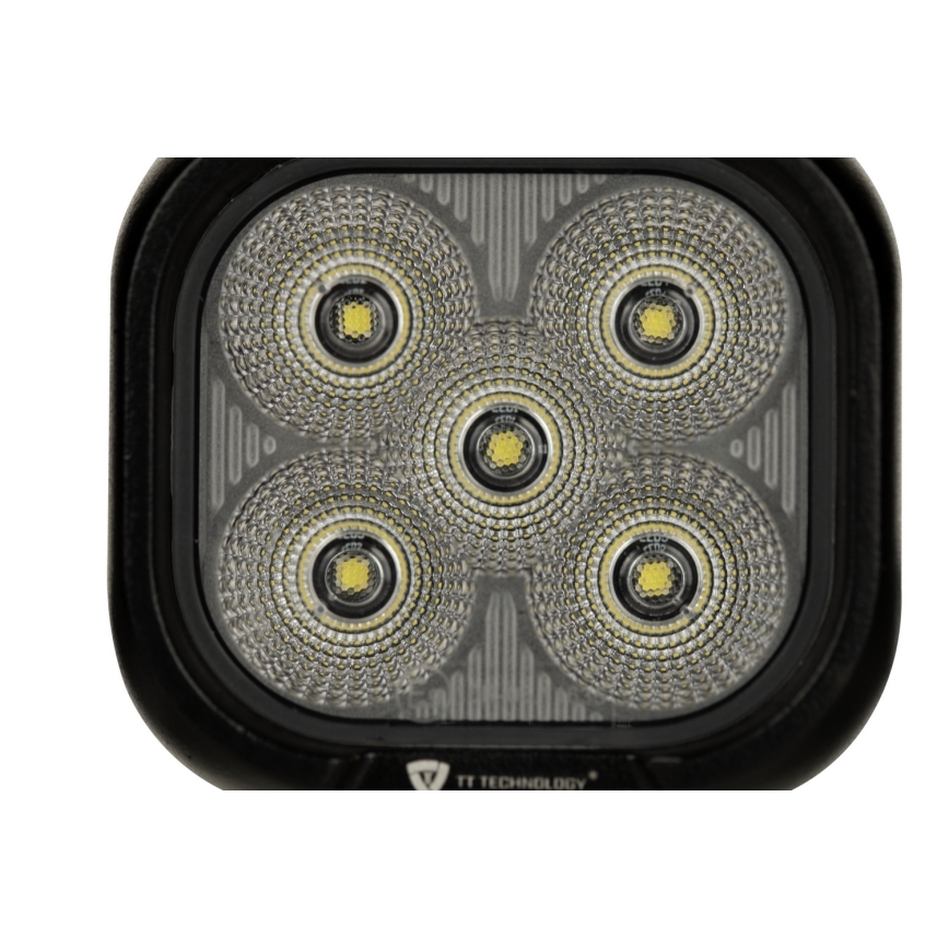 LED Avto reflektor BLACK LED/50W/10-30V IP69 5700K kvadraten