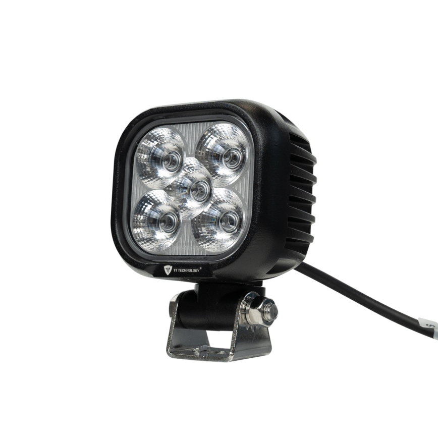 LED Avto reflektor BLACK LED/50W/10-30V IP69 5700K kvadraten