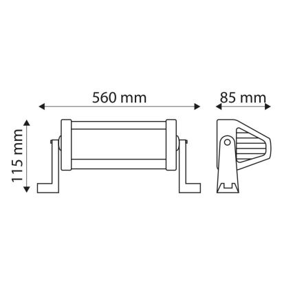 LED Avtomobilska svetilka EPISTAR LED/120W/10-30V IP67 6000K