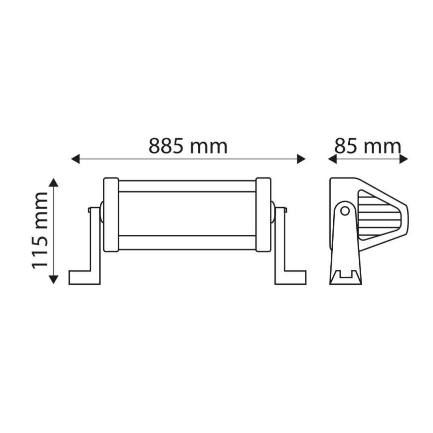 LED Avtomobilska svetilka EPISTAR LED/180W/10-30V IP67 6000K