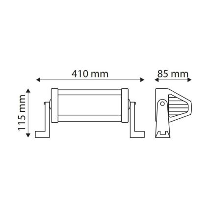 LED Avtomobilska svetilka EPISTAR LED/72W/10-30V IP67 6000K