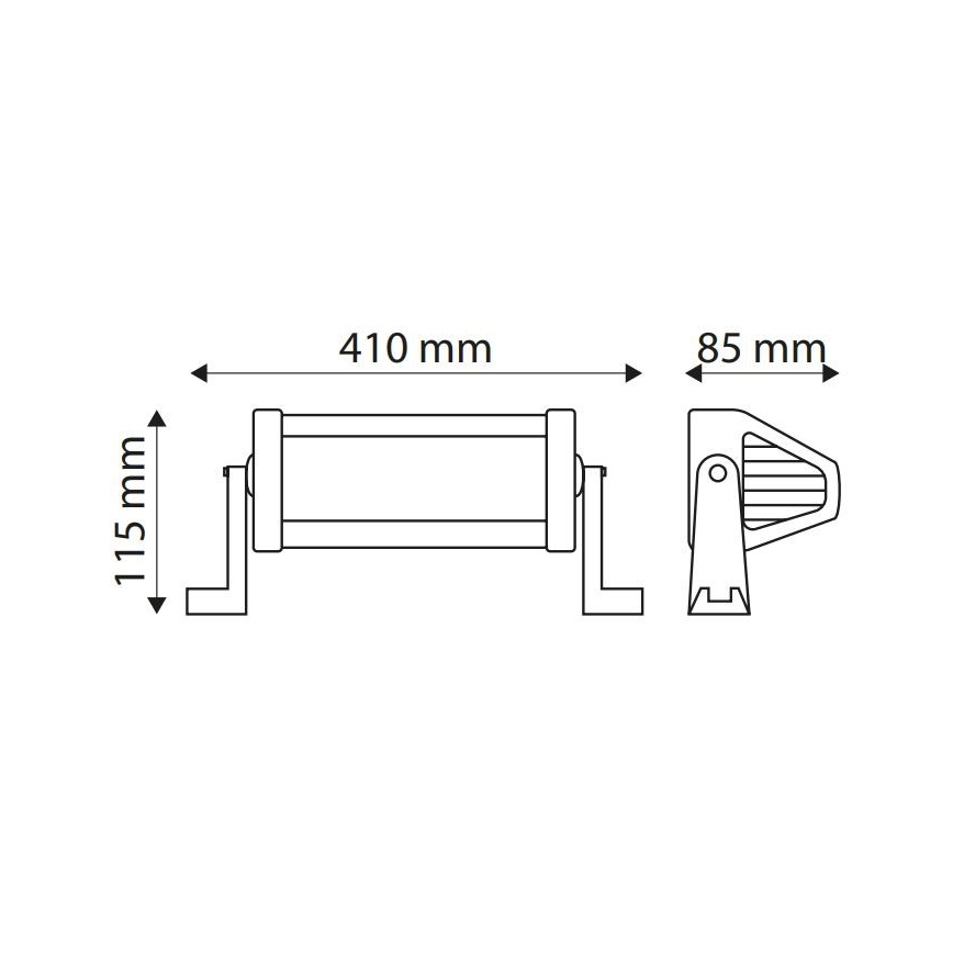 LED Avtomobilska svetilka EPISTAR LED/72W/10-30V IP67 6000K