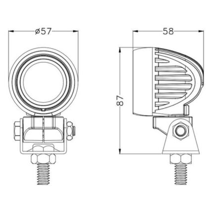 LED Avtomobilski reflektor OSRAM LED/10W/10-30V IP68 5700K