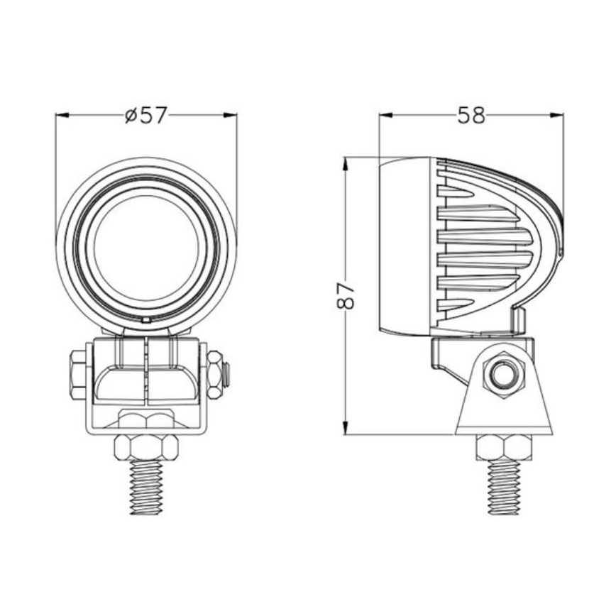 LED Avtomobilski reflektor OSRAM LED/10W/10-30V IP68 5700K