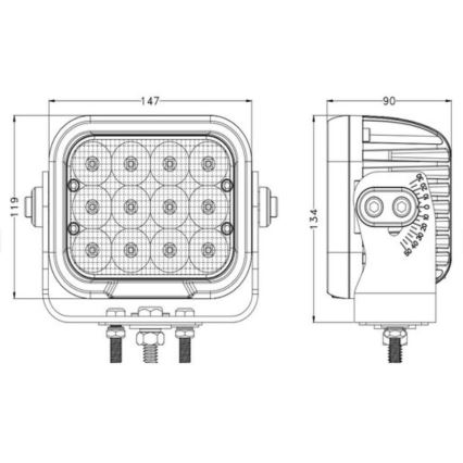 LED Avtomobilski reflektor OSRAM LED/120W/10-30V IP68 5700K