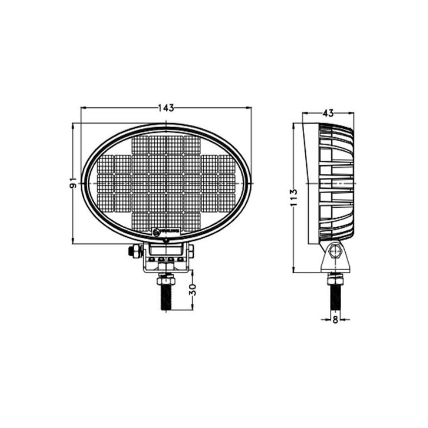 LED Avtomobilski reflektor OSRAM LED/32W/10-30V IP68 5700K