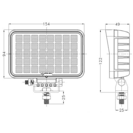 LED Avtomobilski reflektor OSRAM LED/40W/10-30V IP68 5700K