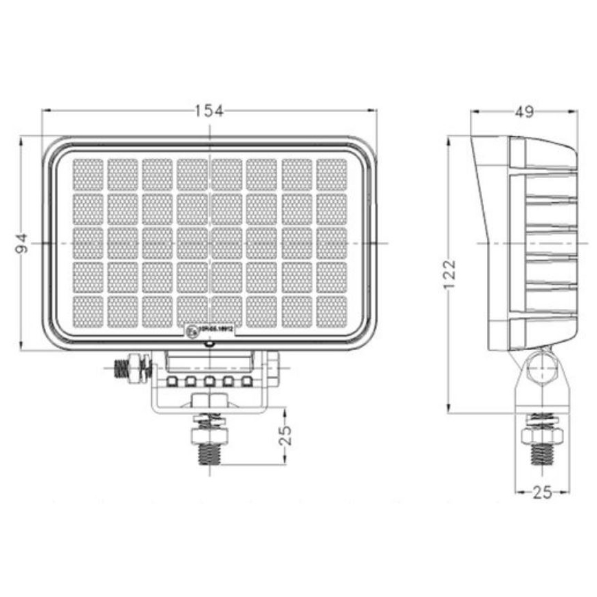 LED Avtomobilski reflektor OSRAM LED/40W/10-30V IP68 5700K