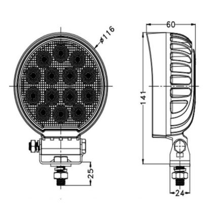 LED Avtomobilski reflektor OSRAM LED/56W/10-30V IP68 5700K