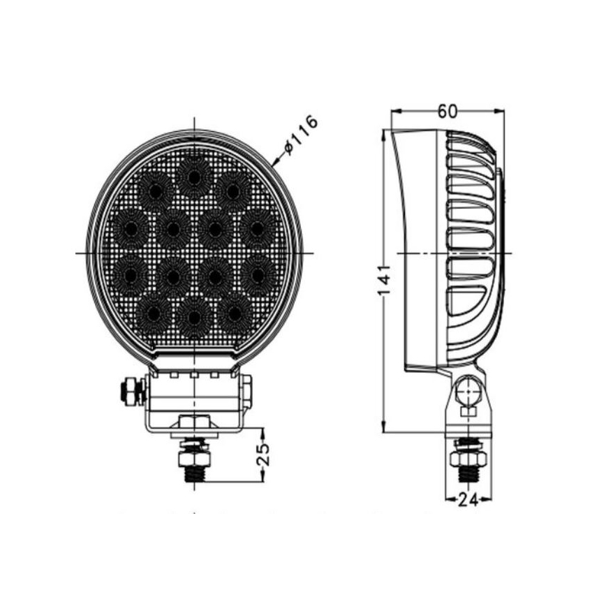 LED Avtomobilski reflektor OSRAM LED/56W/10-30V IP68 5700K