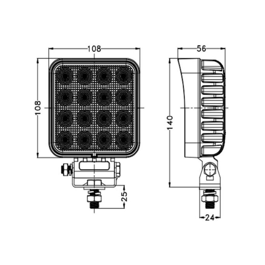 LED Avtomobilski reflektor OSRAM LED/64W/10-30V IP68 5700K