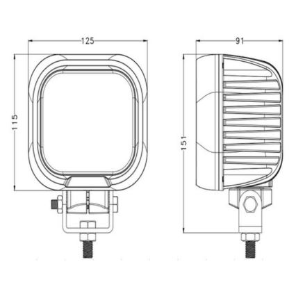 LED Avtomobilski reflektor OSRAM LED/90W/10-30V IP68 5700K