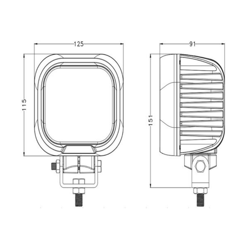LED Avtomobilski reflektor OSRAM LED/90W/10-30V IP68 5700K